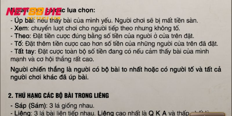 Bạn hãy đưa ra hành động phù hợp trong mỗi vòng đó