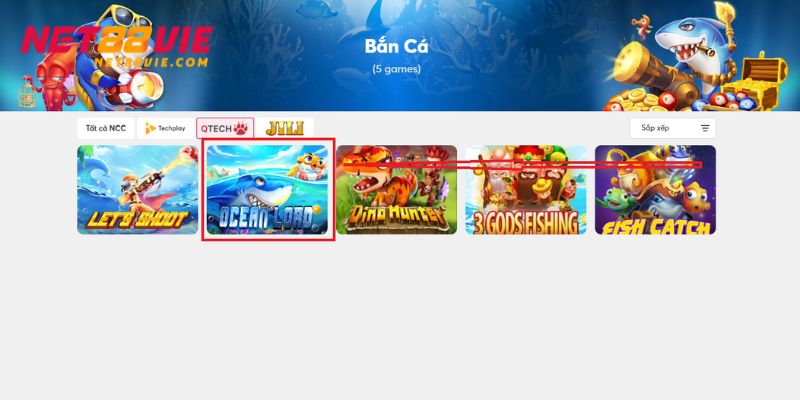 Người chơi lựa chọn cho mình bắn cá Ocean Lord