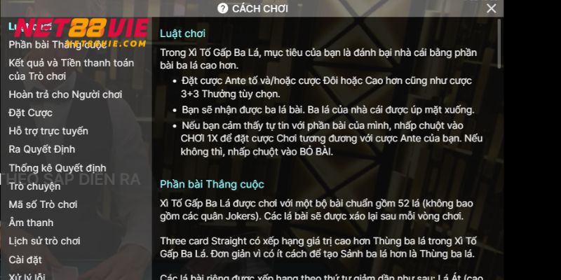 Người giành được chiến thắng là người an toàn bộ tiền cược