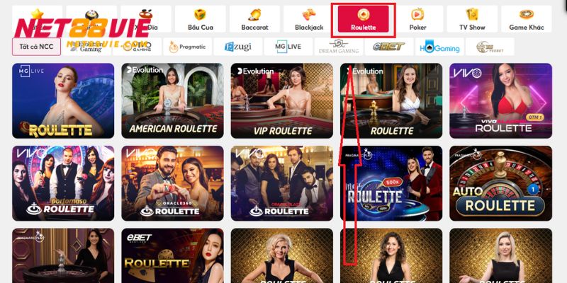Lựa chọn vào trò chơi Roulette hòa mình cá cược hấp dẫn