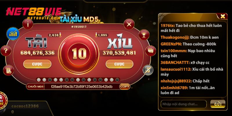 Tài xỉu MD5 được nhiều người chơi yêu thích